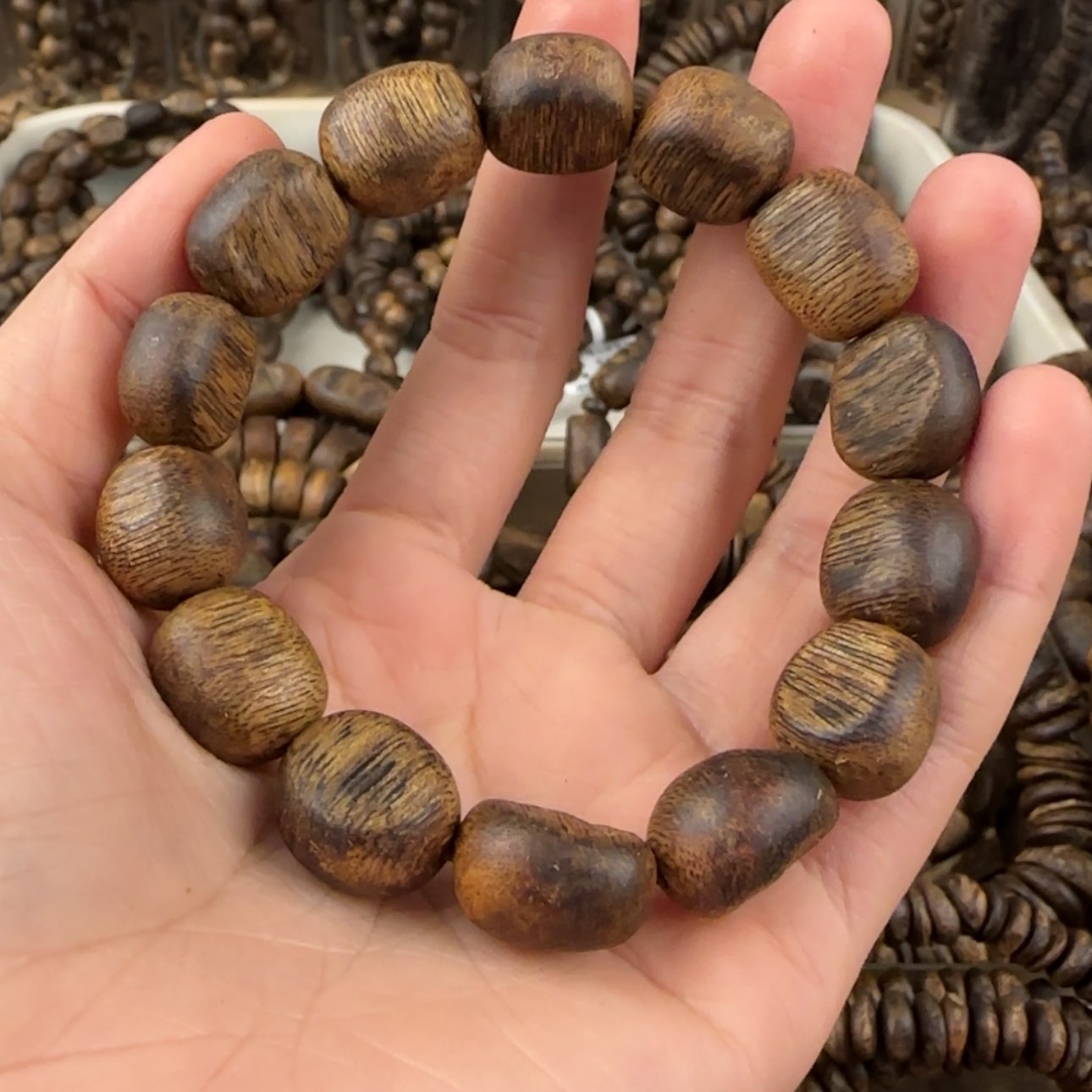 【闪购商品】沉香手串光****2奇楠手串13.7克