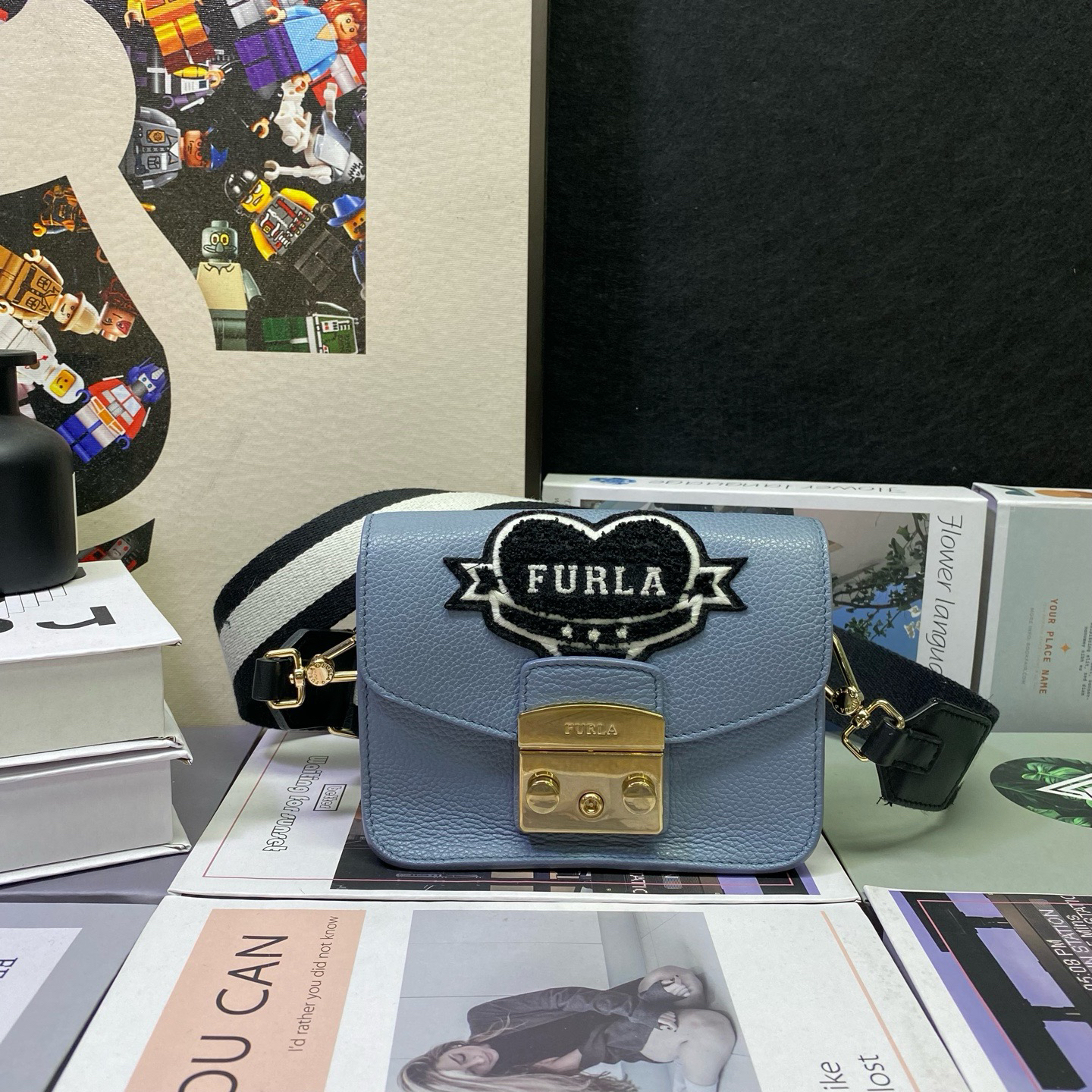 95新 FURLA/芙拉 23694斜挎包16*12
