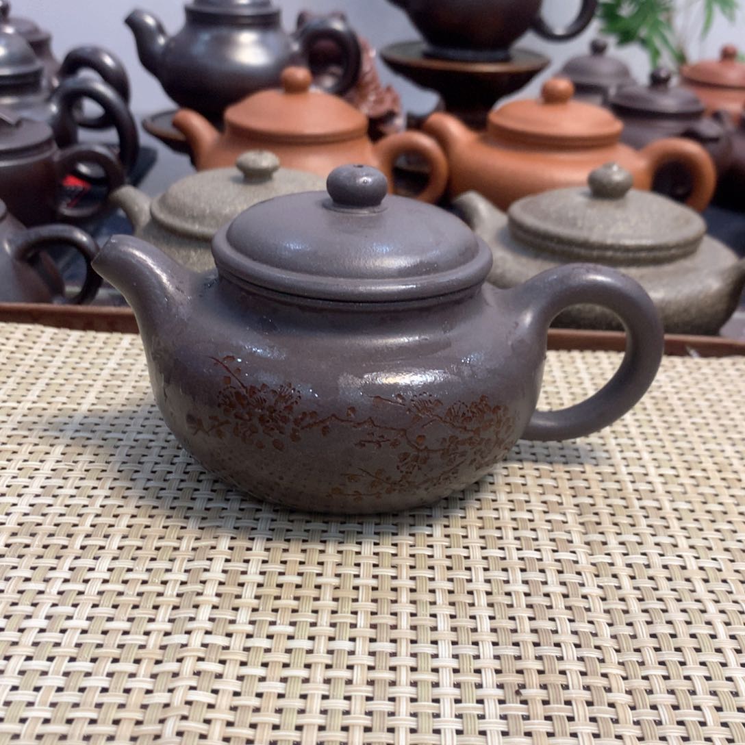 茶壶紫砂宜兴原矿天青仿古260cc