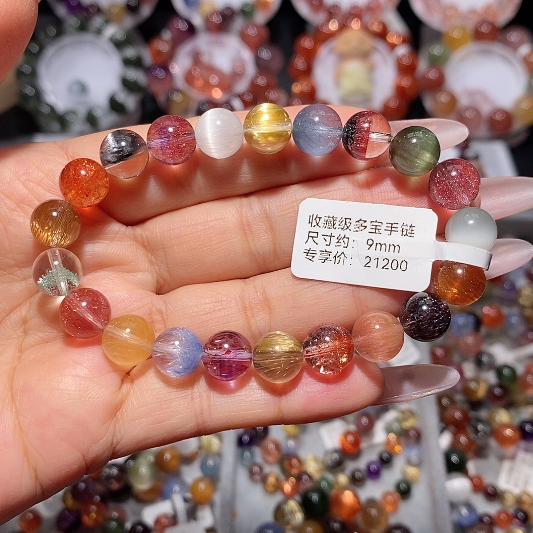 水晶未镶嵌手链多宝