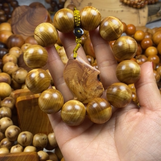 柏木（崖柏）手串/手链啊*熙2.0双面龙胆