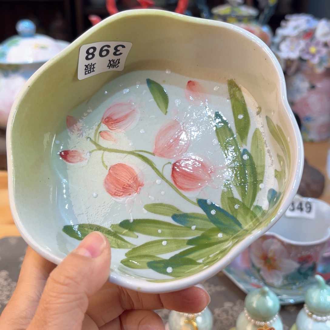 景德镇手绘高温釉下彩陶瓷茶具