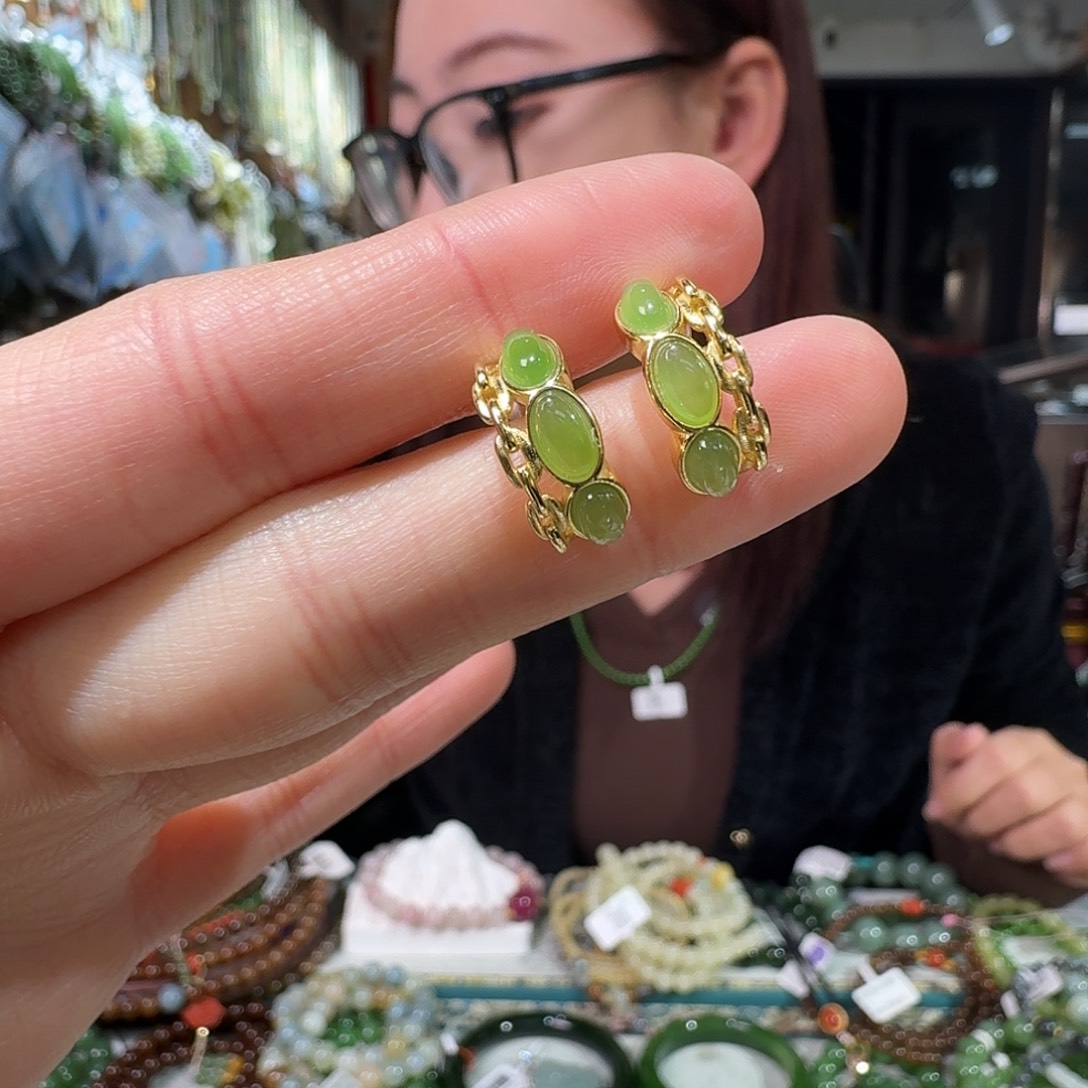 和田玉银S925镶嵌颈饰