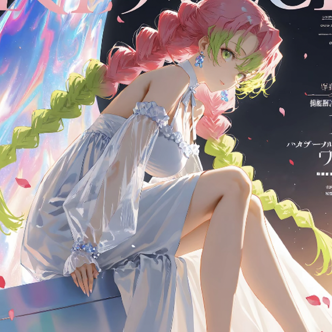 星裴文创鬼灭之刃同人二创亚克力材质收藏色纸