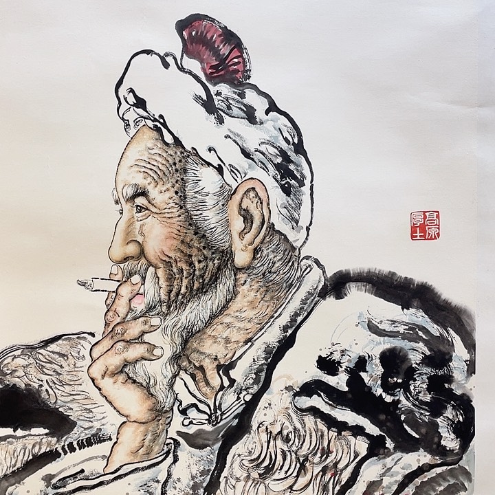 竖款宁**远刘老师四尺作品