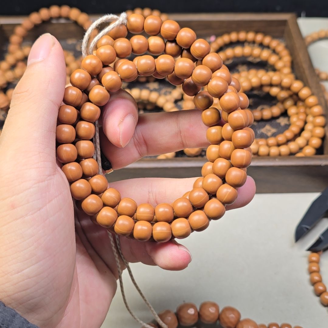 手串猴头核桃8.8全品114颗老型脖挂