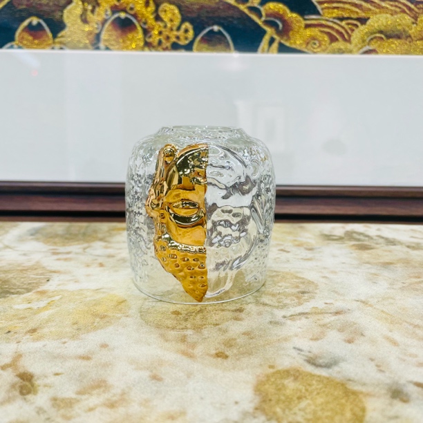 ZH469-半金佛琉璃杯 （）