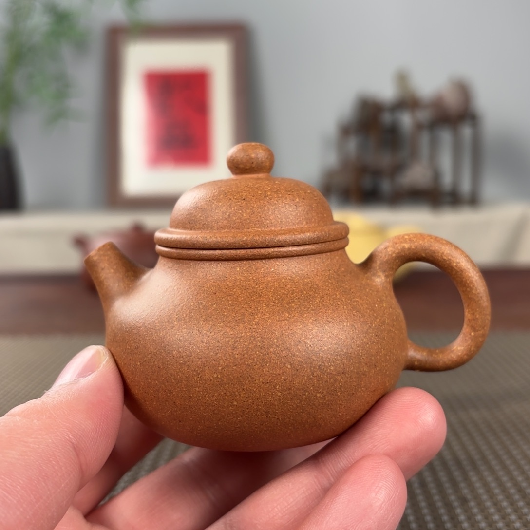 紫砂茶壶黄龙山原矿紫砂壶120