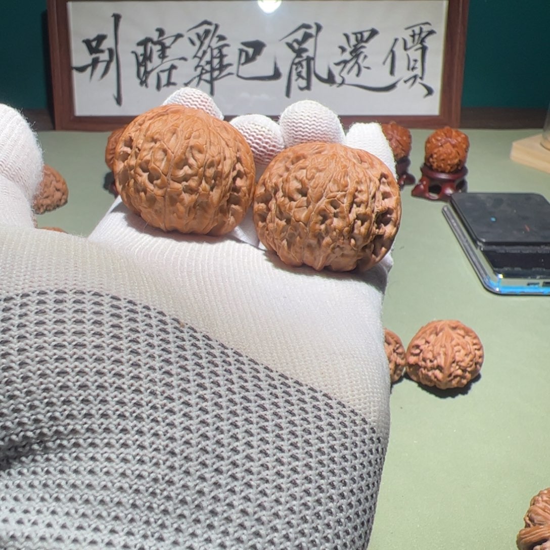 文玩核桃把件41磨盘核桃