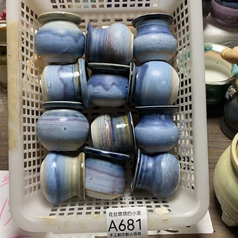 紫砂花盆681微瑕品口径3到4左右