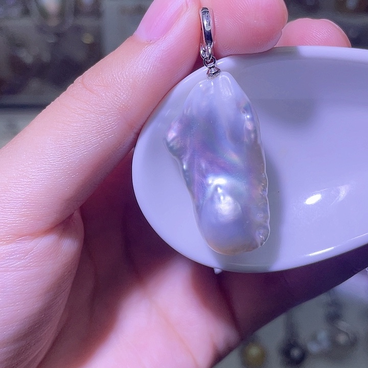 淡水珍珠合金颈饰03
