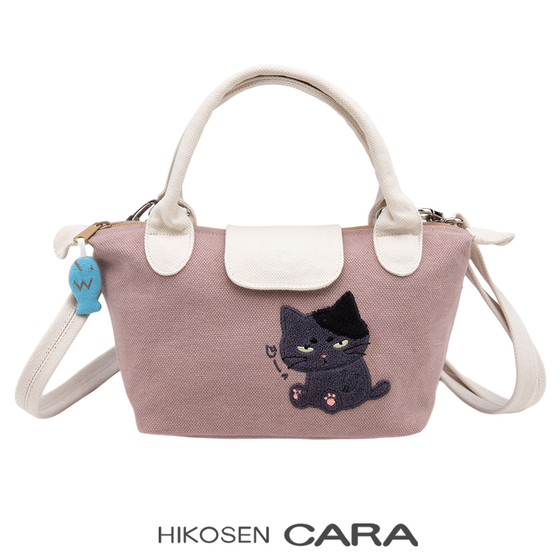 HIKOSEN CARA卡拉猫茶丸饺子包手提斜挎包可爱ins帆布小包包女