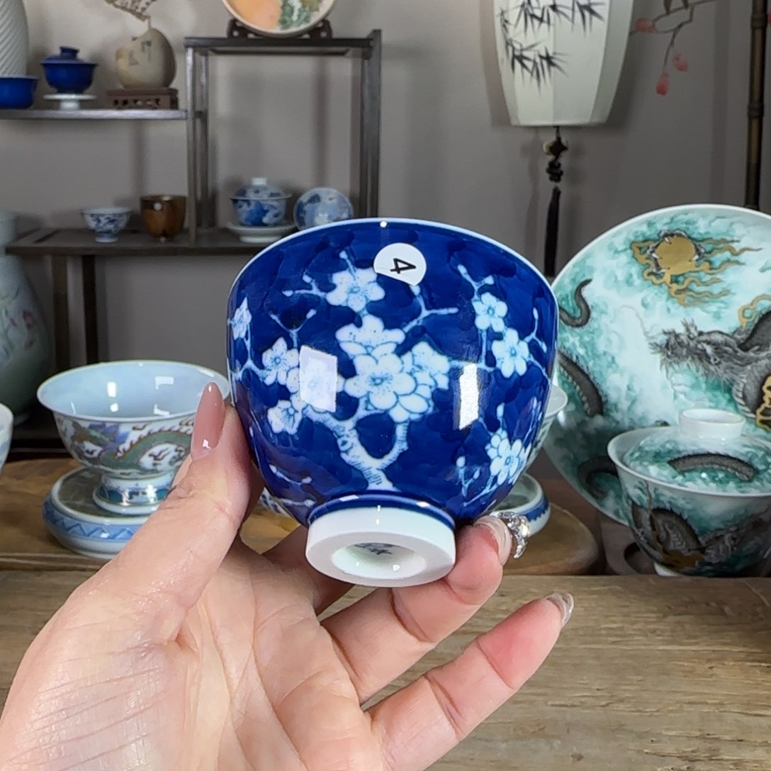 杯景德镇陶瓷柴烧多人