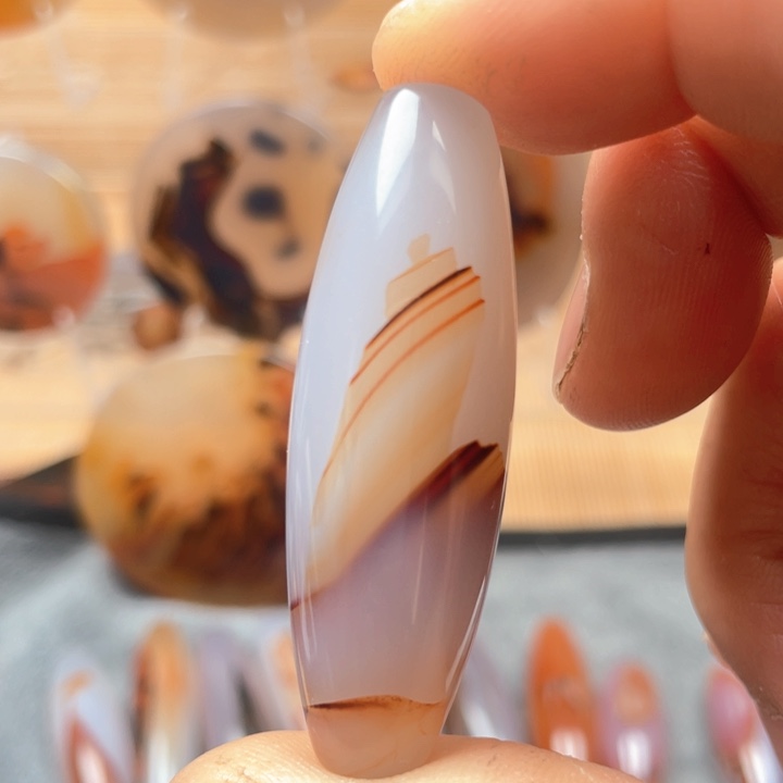 玛瑙/玉髓吊坠(不含链)未镶嵌