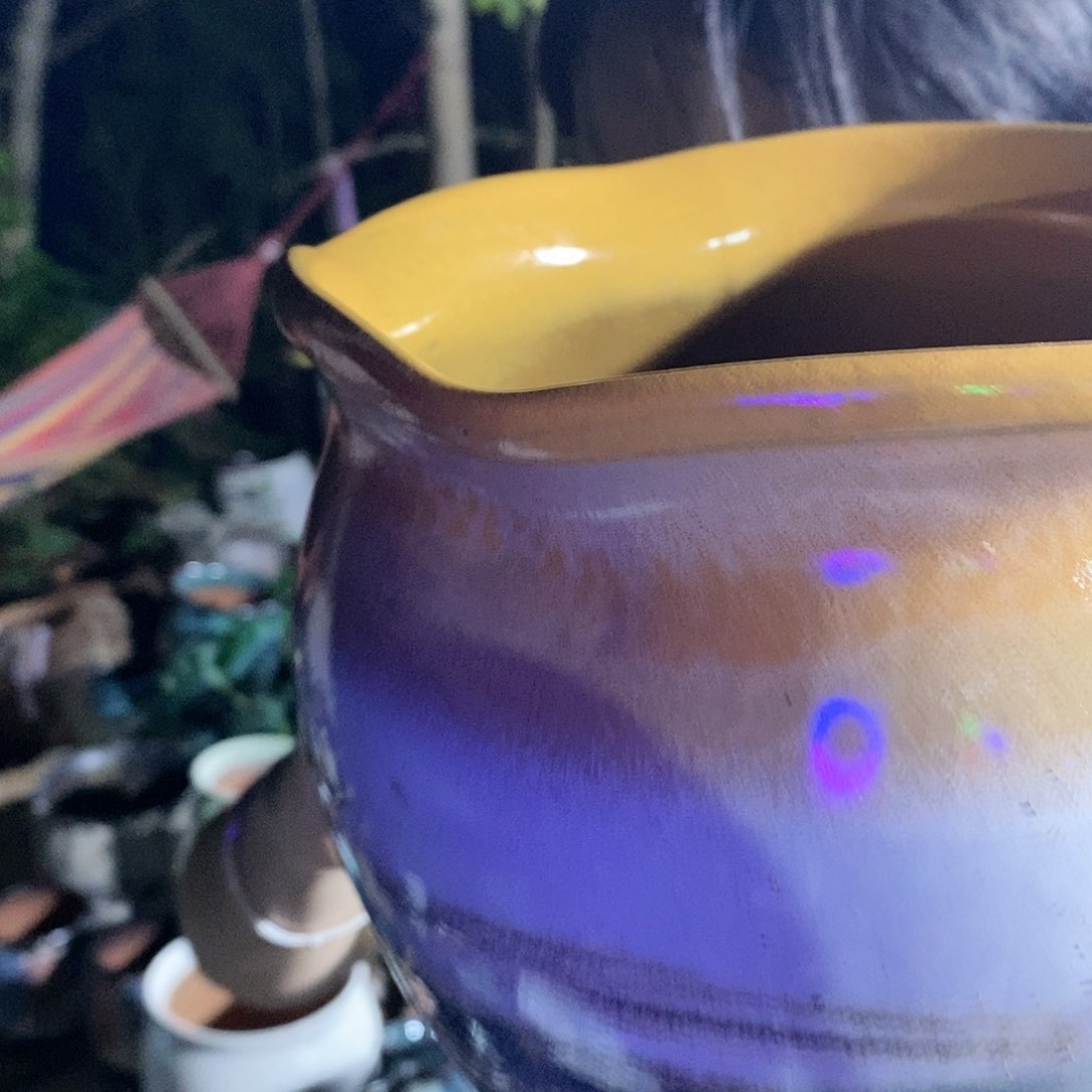 紫砂花盆瑕疵20/18