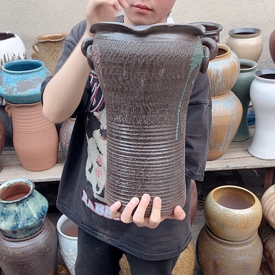 紫砂花盆高度36口径20