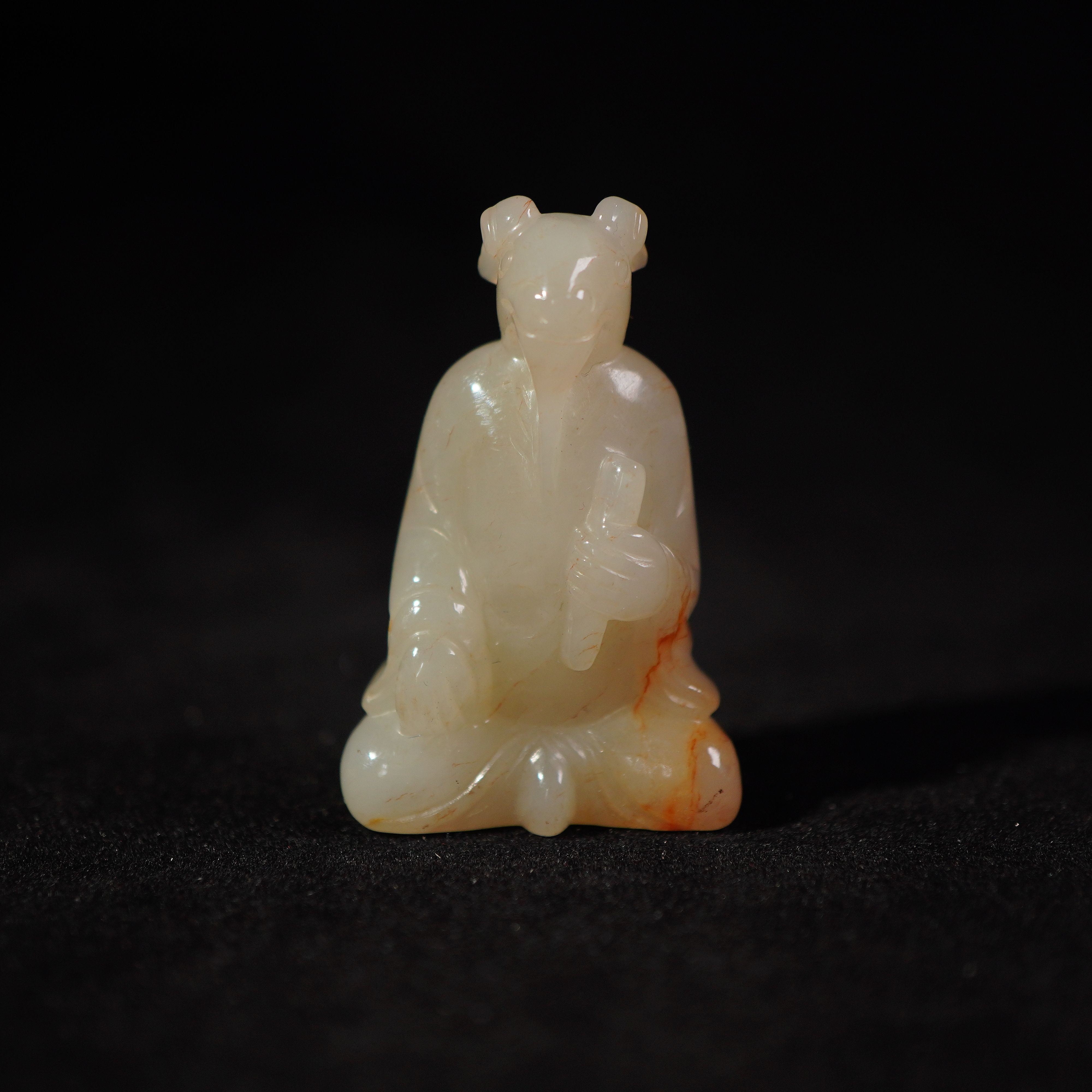 43G62  清 和田玉十二生肖玉羊摆件