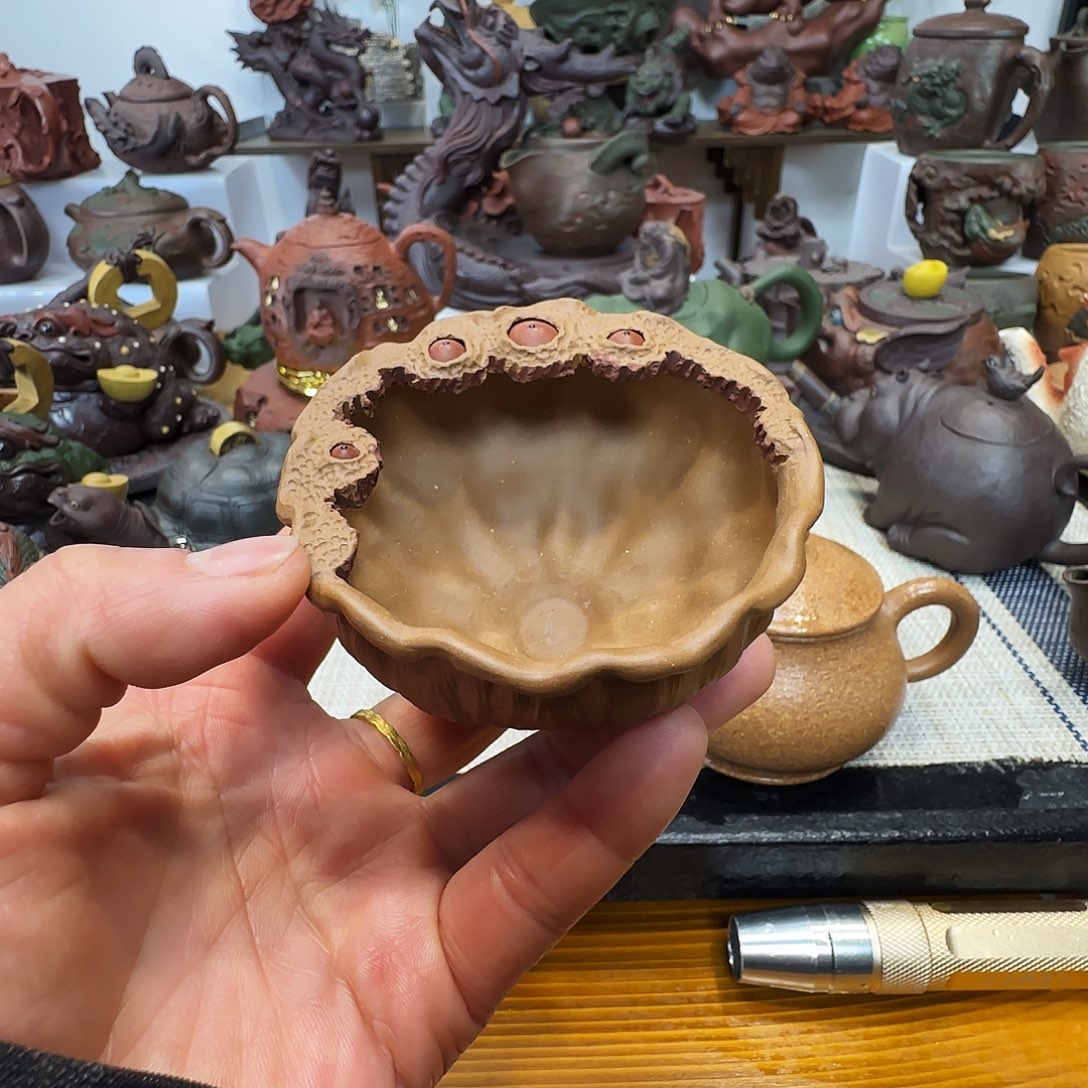 紫砂茶壶?*莲子茶杯