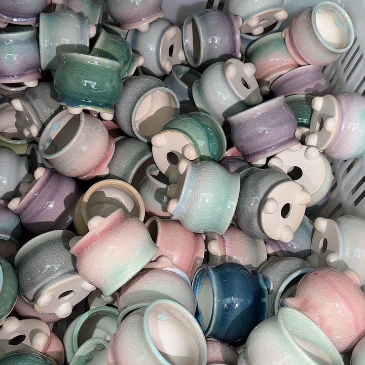 红陶量货｜口5高6深浅搭配发6