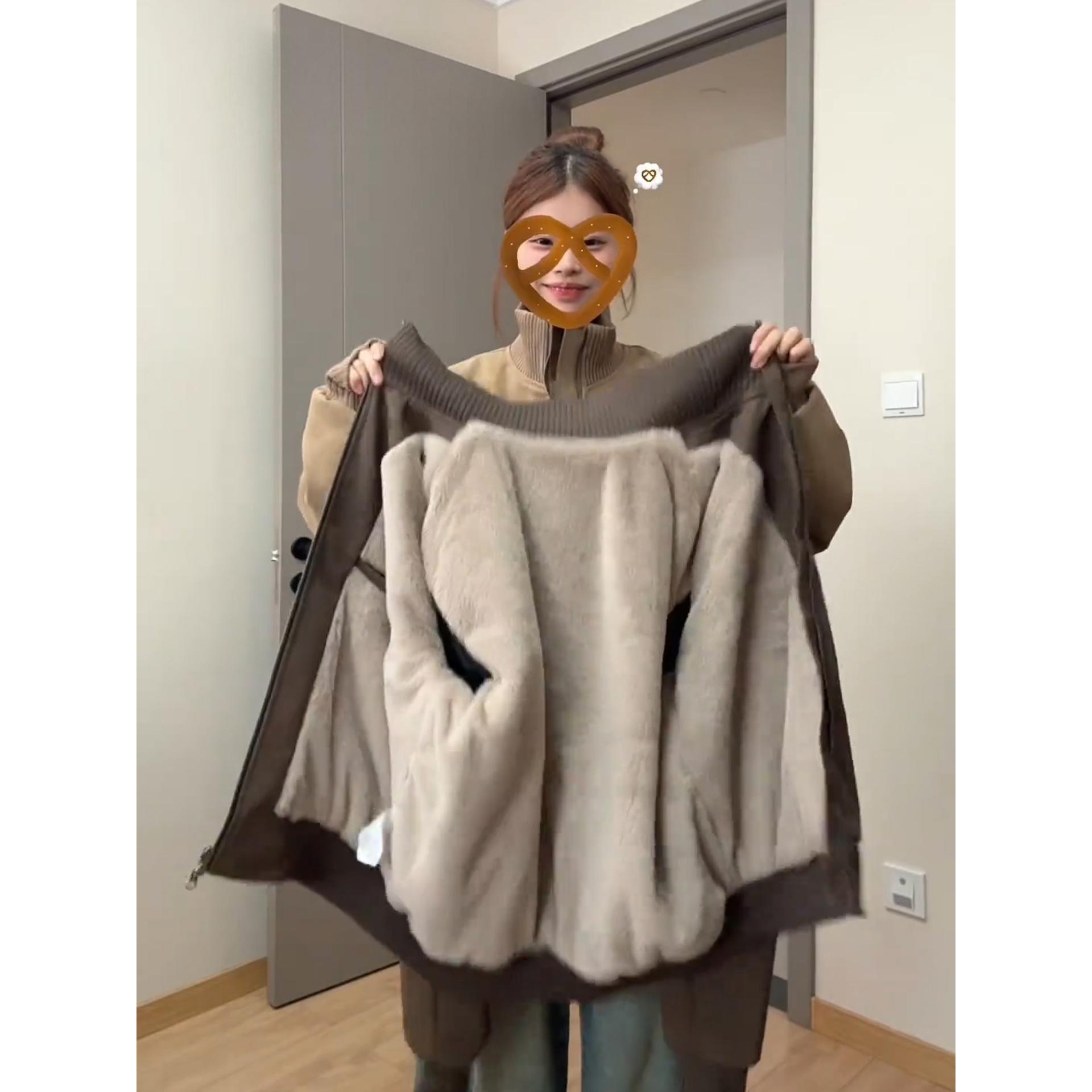 扎染皮衣棉服外套男女款秋冬季cleanfit飞行员夹克立领短款棒球服