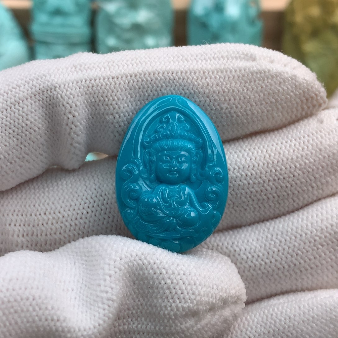 绿松石珠宝玉石未镶嵌