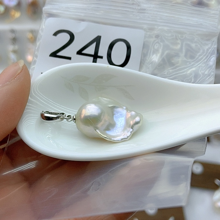 淡水珍珠颈饰银S925镶嵌