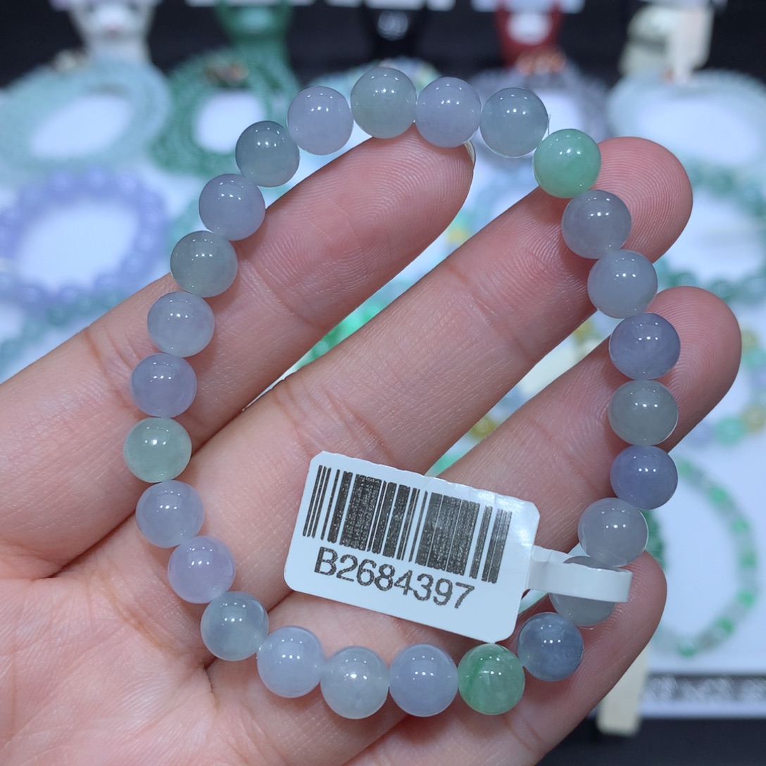 翡翠未镶嵌手串天然