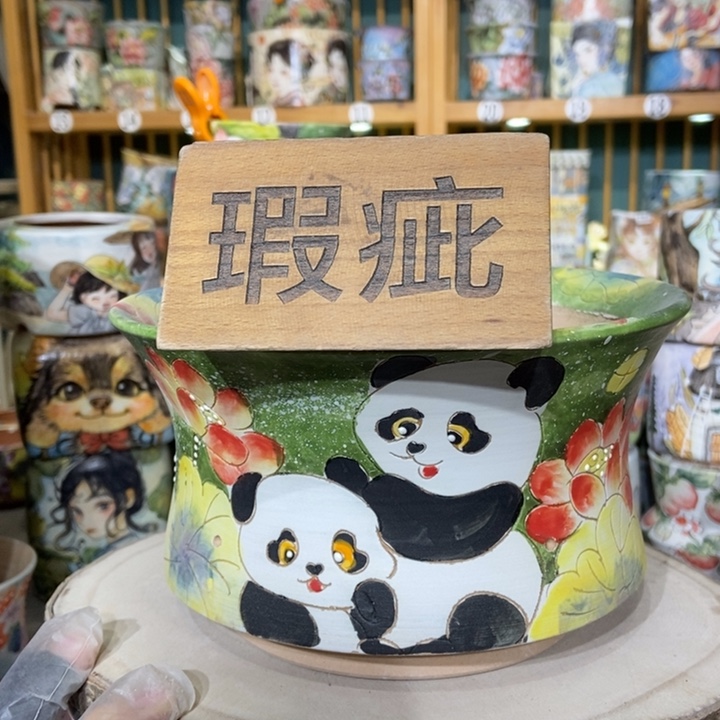 红陶景德镇艺术手绘作品