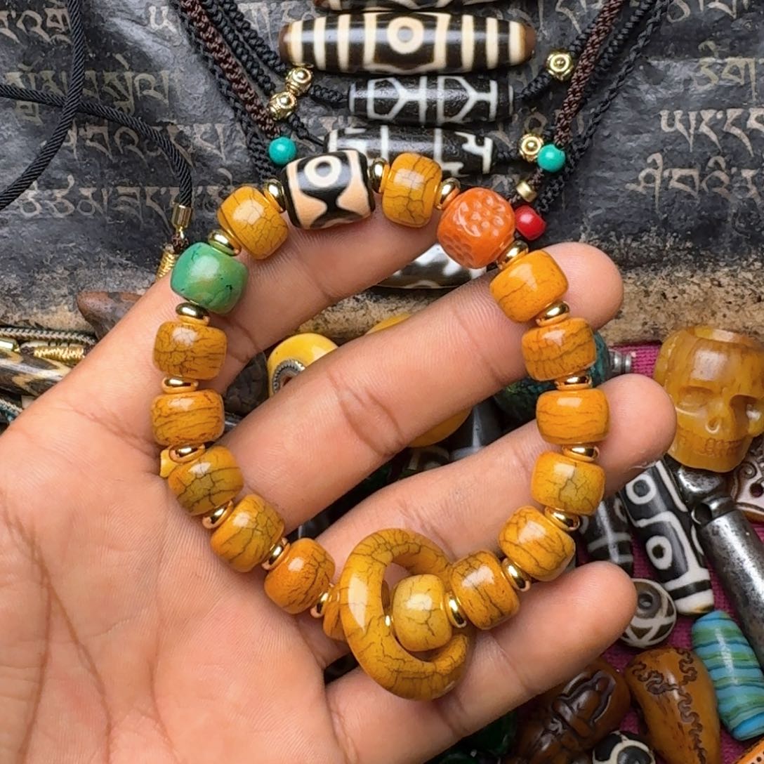 金刚菩提手串牦牛骨