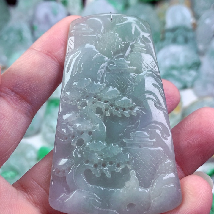 翡翠未镶嵌吊坠(不含链)