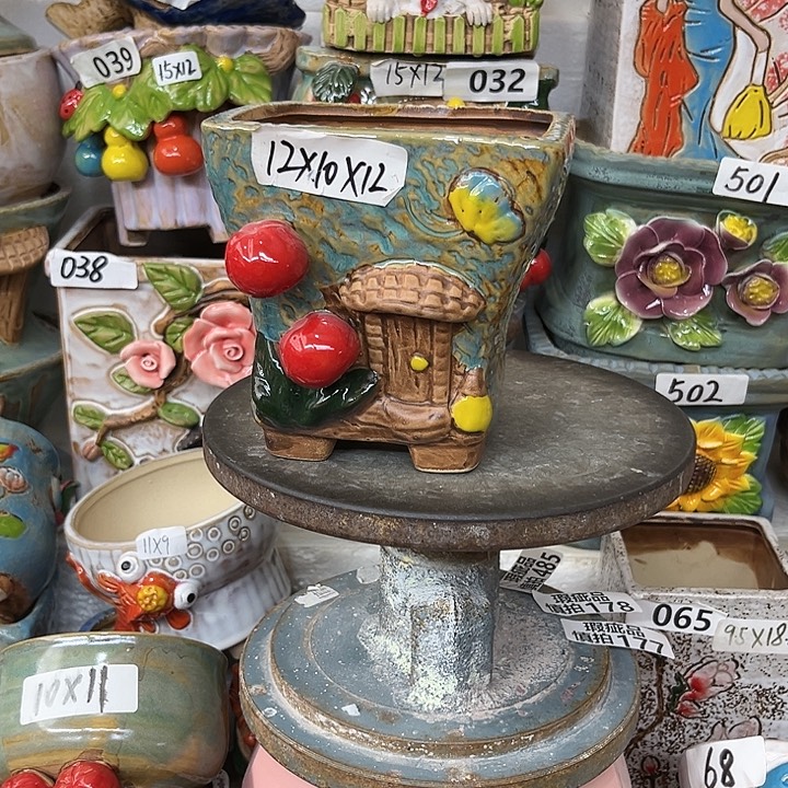 粗陶材质多肉花盆