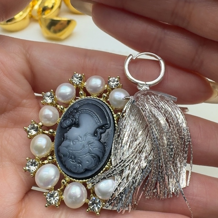 淡水珍珠耳饰未镶嵌