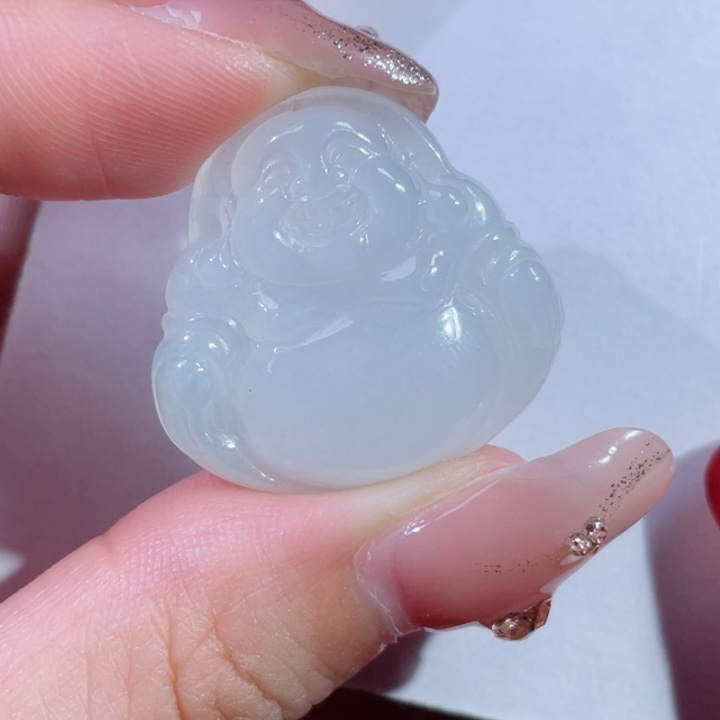 翡翠未镶嵌颈饰佛公