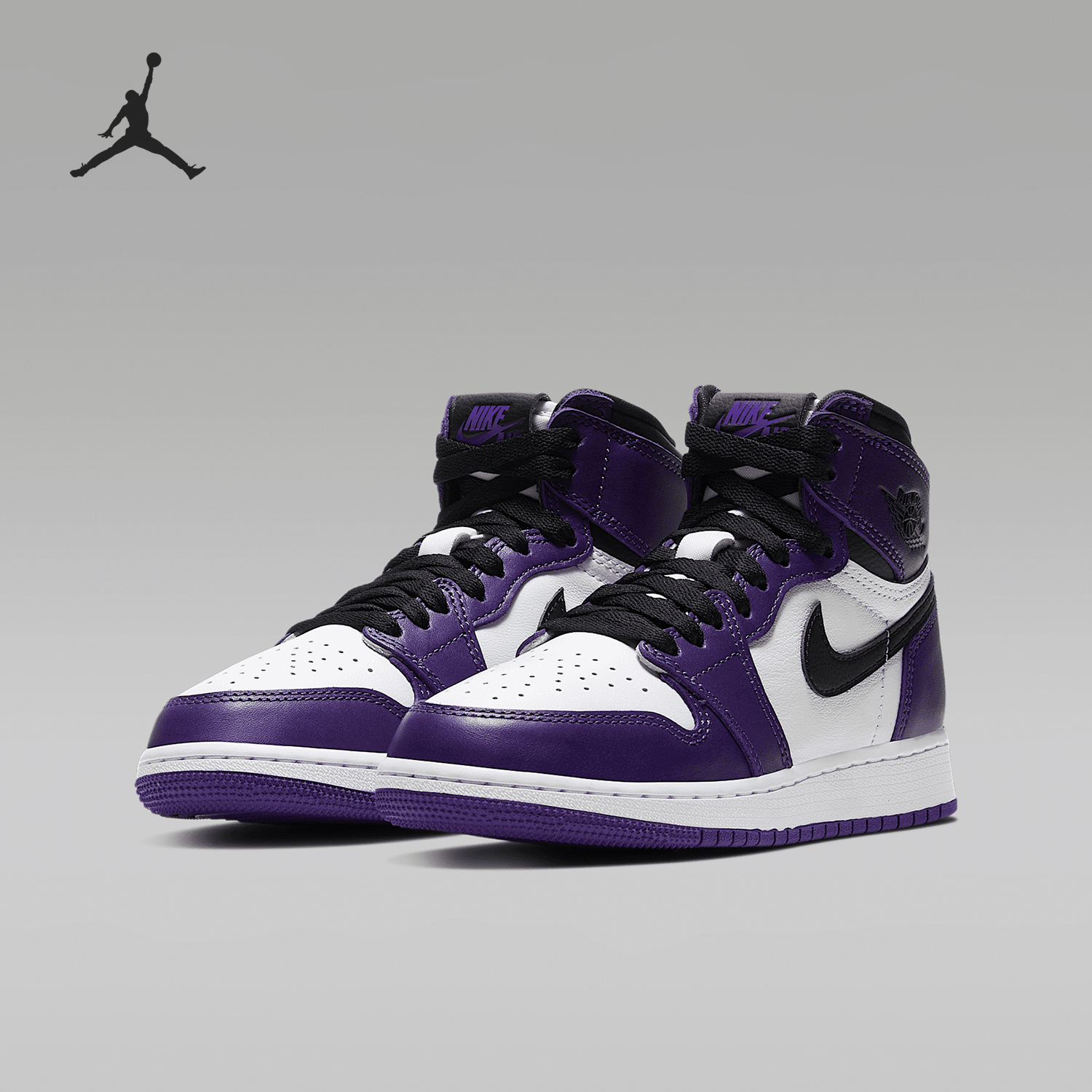 Nike/耐克正品当季 Air Jordan 1 AJ1 白紫脚趾 紫葡575441-500