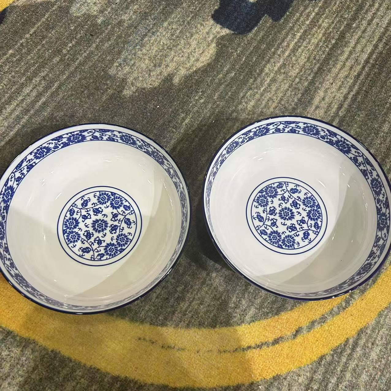 景德镇陶瓷青花对盆