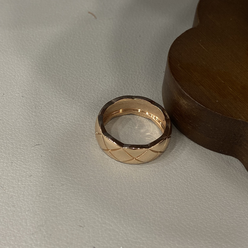 非金属亚克力项链 铜合金婚庆饰品 【菱格戒指】韩饰时尚简约项链手