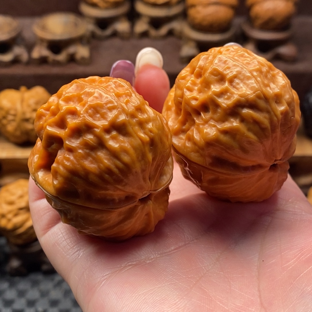 大***摩文玩核桃把件46玄武