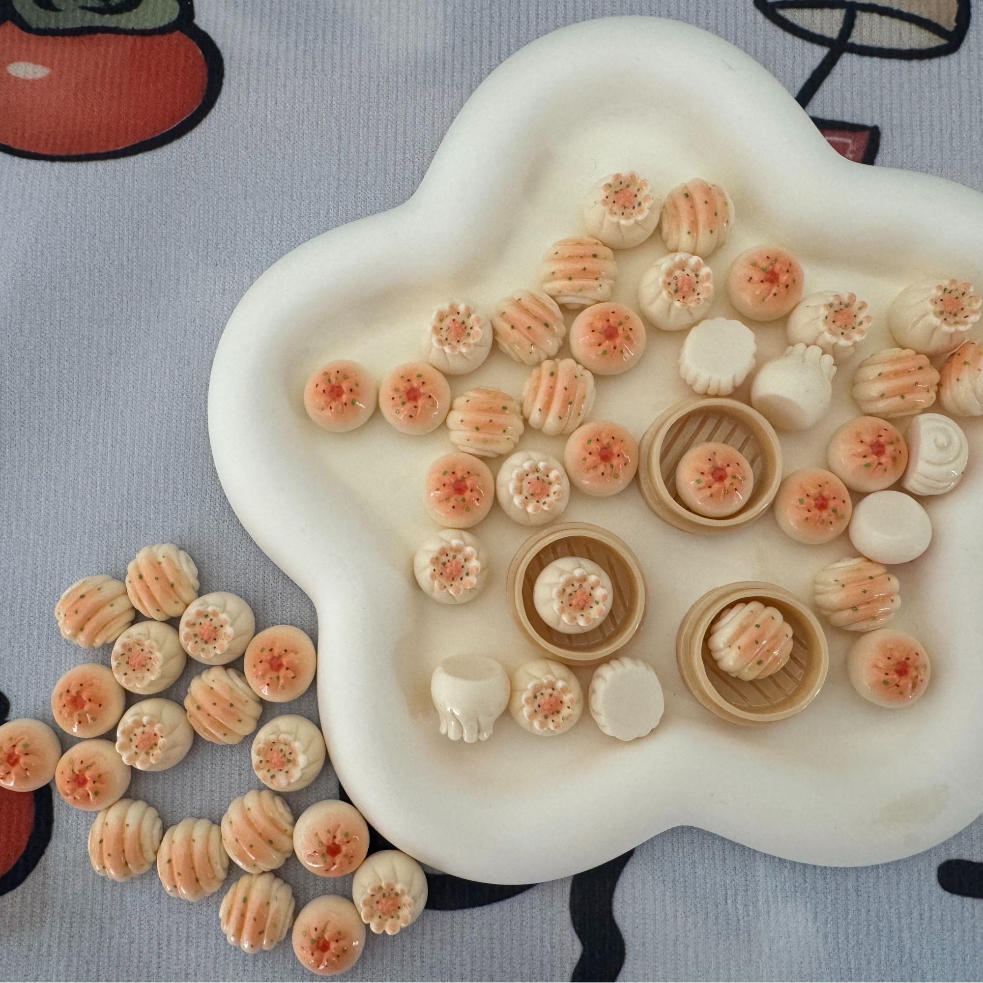 蒸笼手工diy奶油胶饰品树脂配件