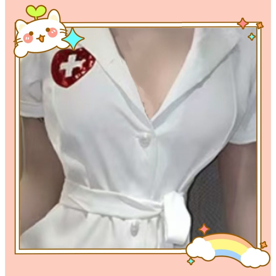 高品质COS装新款气质舒适显瘦睡衣裙1071