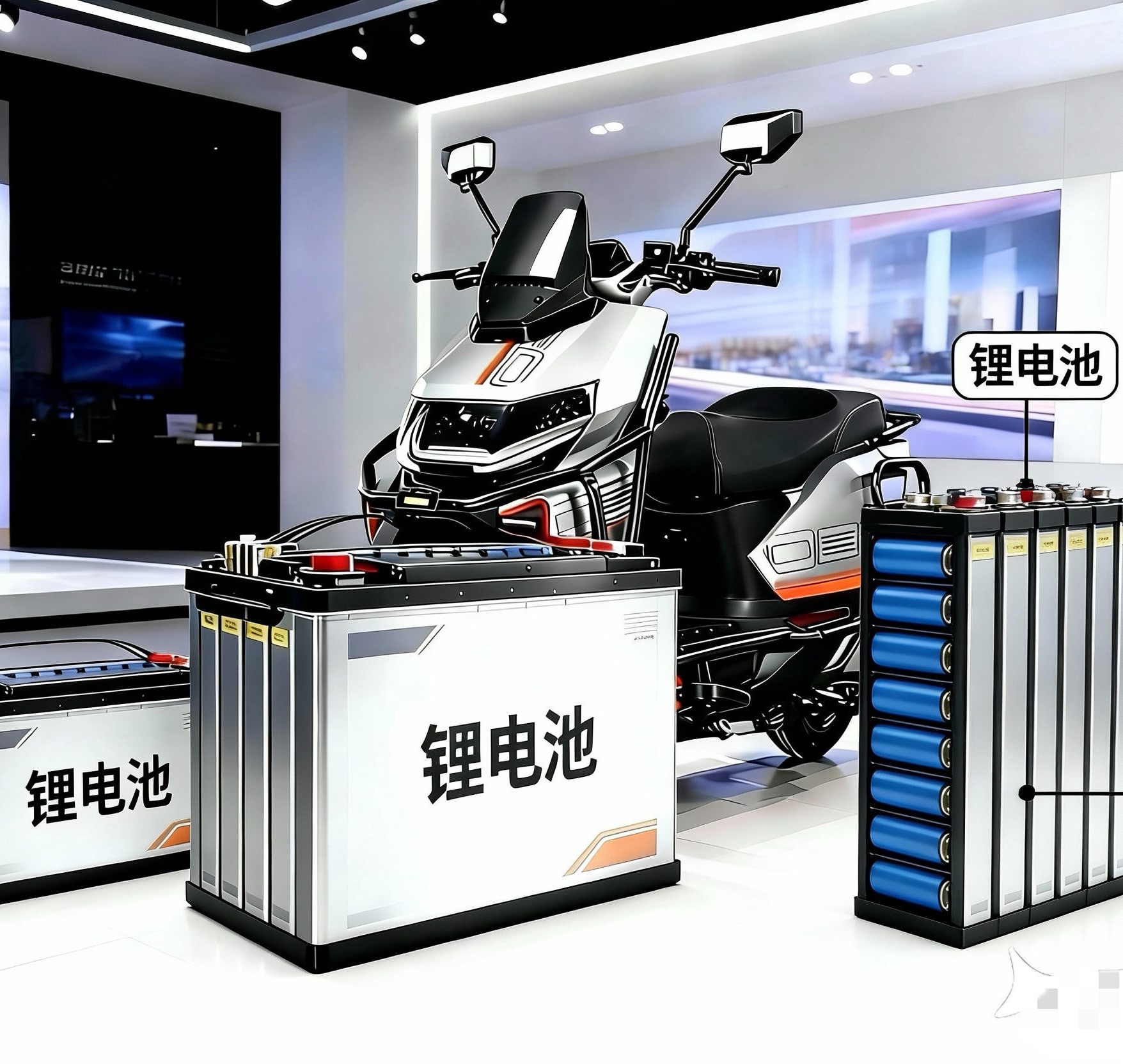 机甲士2000W电动车锂电池电池智能高端72V电池锂电池通用版本