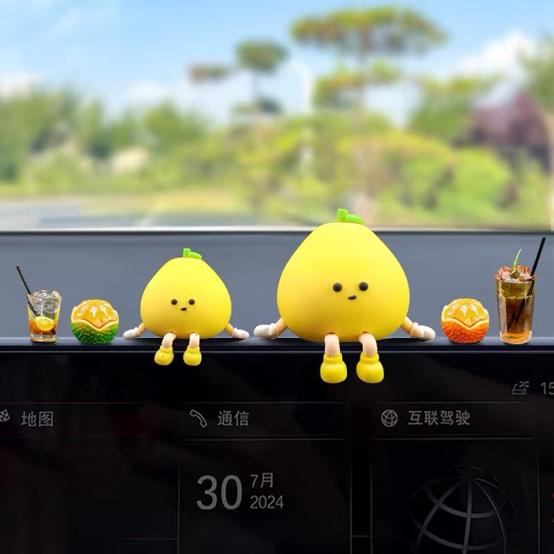 新款车载摆件中控台摆件创意车内可爱车上屏幕电脑桌面装饰品通用