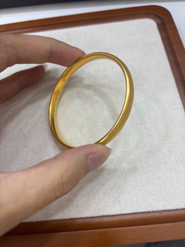 足金999拉丝手镯时尚
