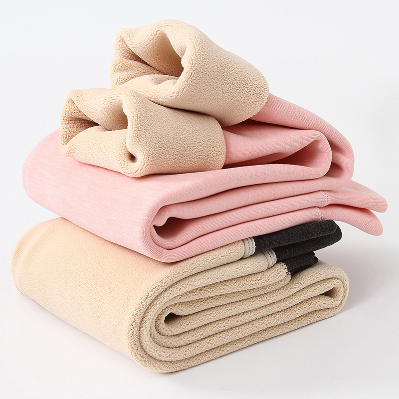 女童打底裤儿童一体加绒棉裤内穿女童秋冬德绒裤中大童外穿绒裤子