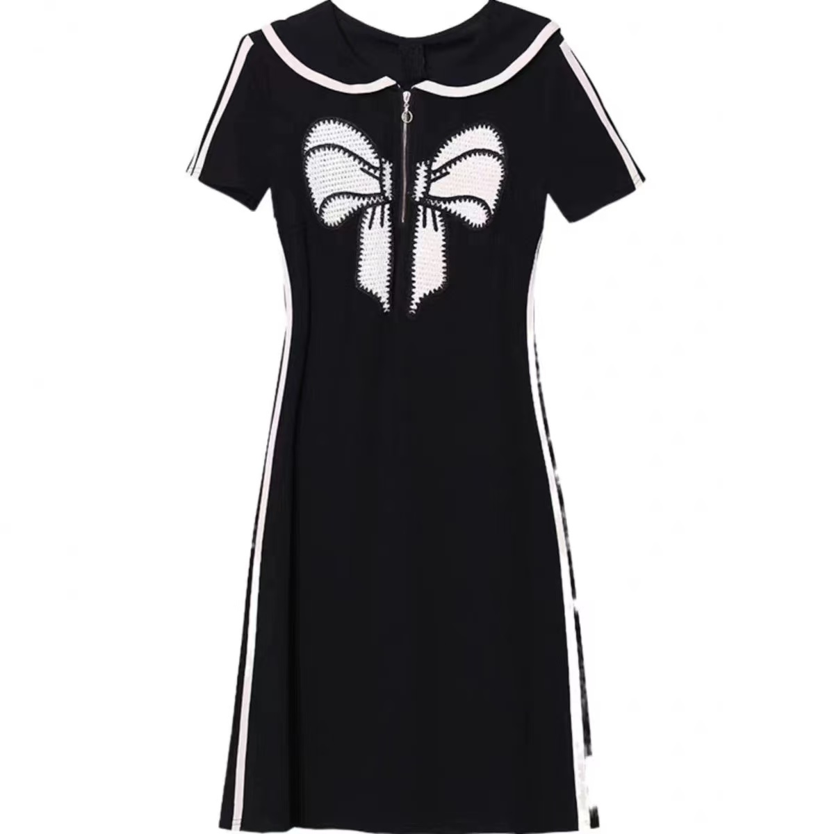 【JX067黑色气质裙】麦多多专属2025设计师款时尚气质连衣裙