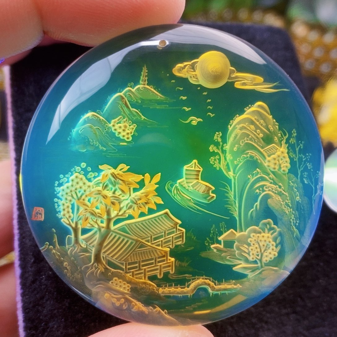 【闪购商品】蓝珀吊坠(不含链)未镶嵌