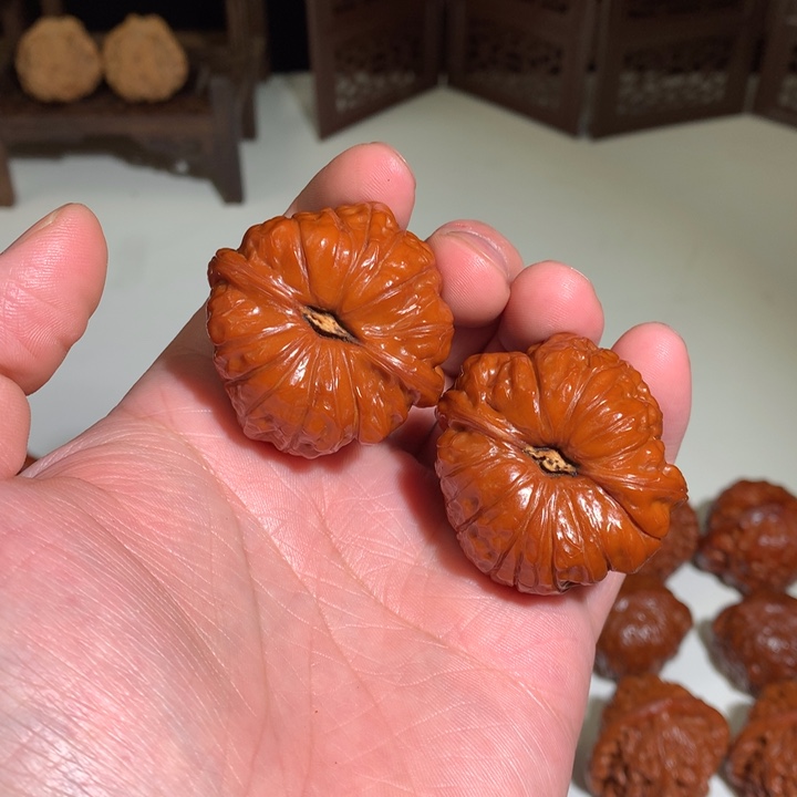 文玩核桃把件南瓜42.1