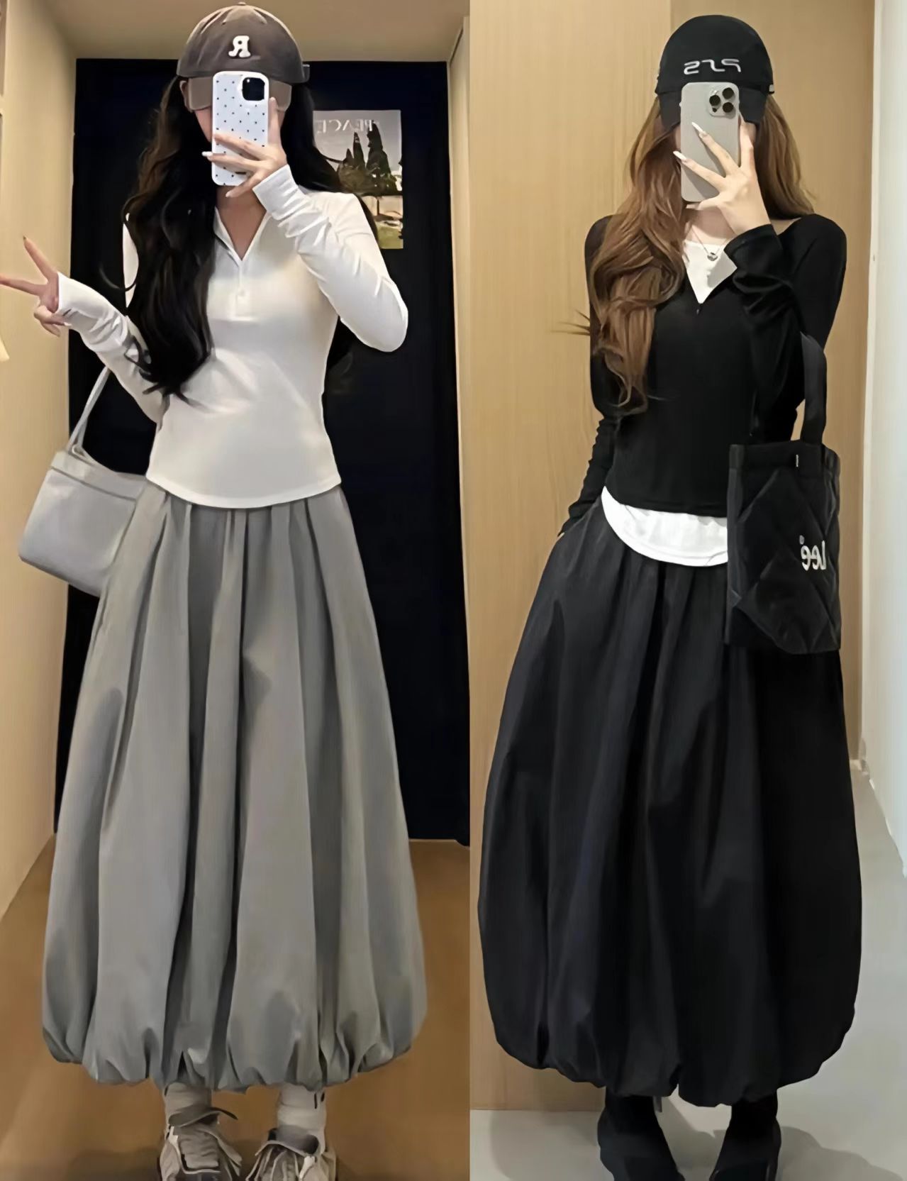 （25-45）静奢风一字领系带泡泡袖短袖衬衫春秋秋季扣号