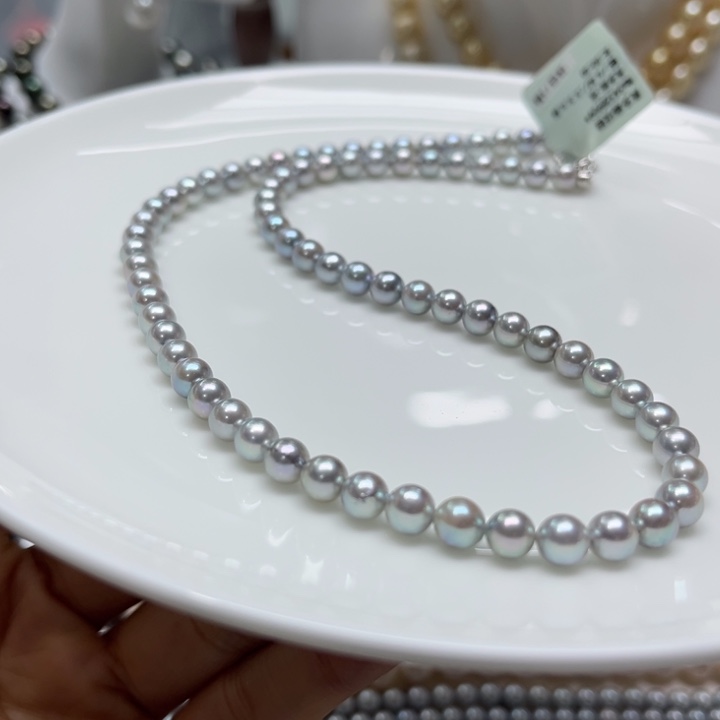 海水珍珠项链银S925镶嵌