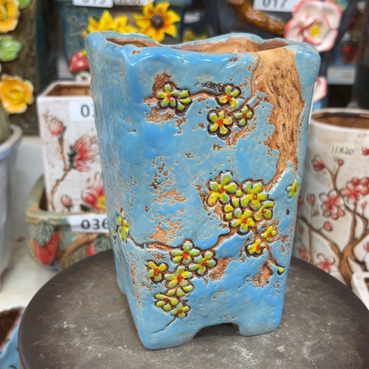 紫砂花盆粗陶材质多肉花盆