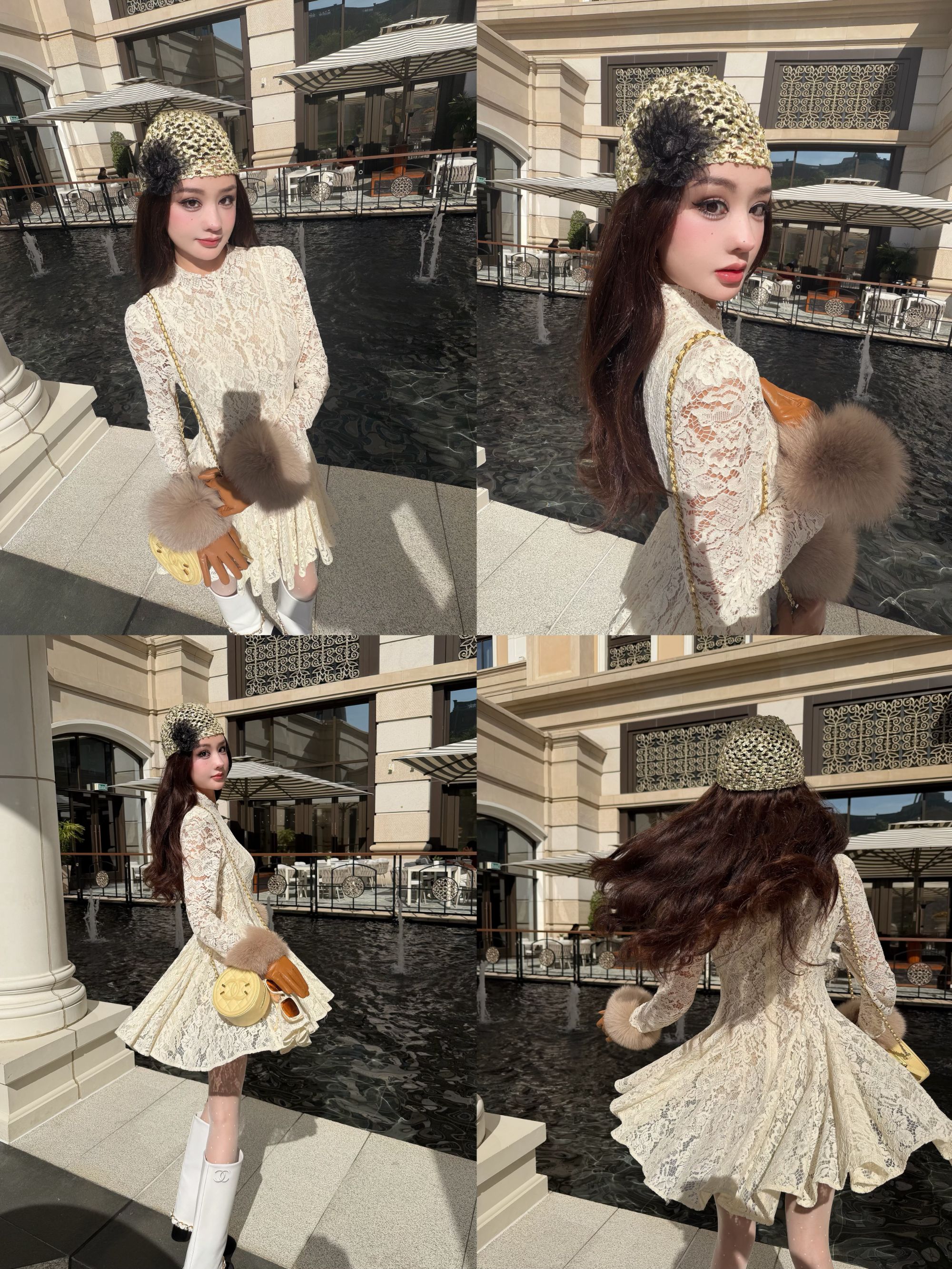 2025初冬 MIYUFUTURE“温柔千金”气质蕾丝连衣裙（裙长83）